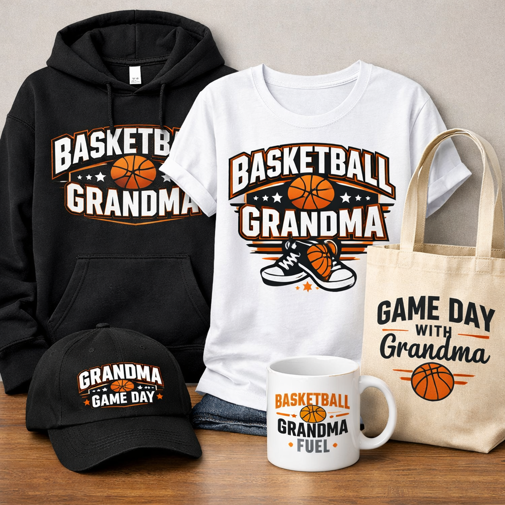 Proud Basketball Grandma - Game Day Grandma Basketball Merch