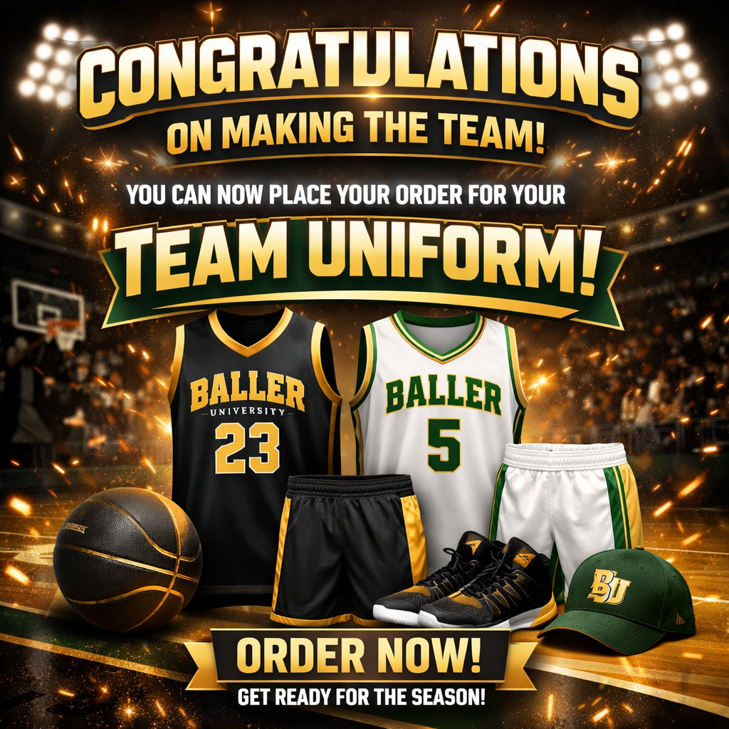 BALLER UNIVERSITY TEAM UNIFORMS